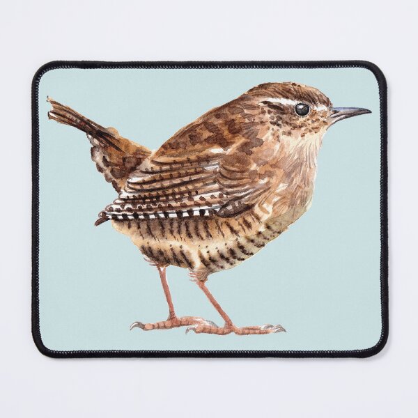 Item preview, Wren bird watercolor designed and sold by EwieEnte.