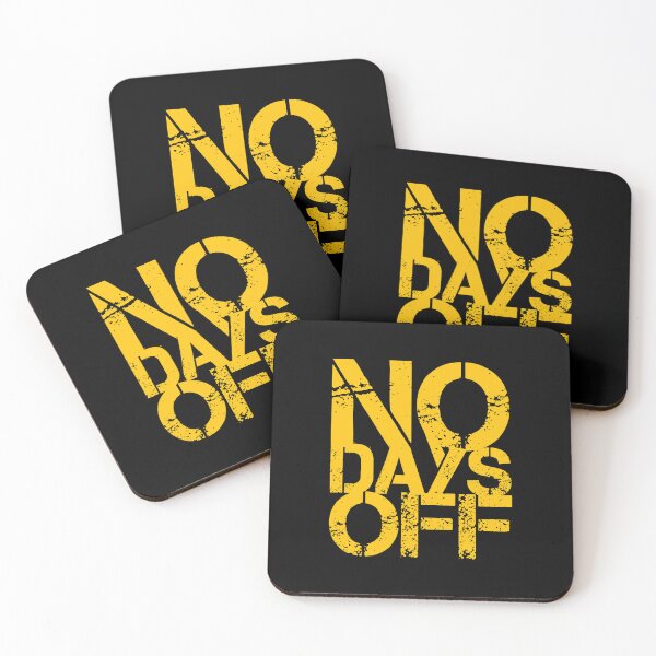 Item preview, Motivational Fitness Quotes | No Days Off designed and sold by typoinspired.