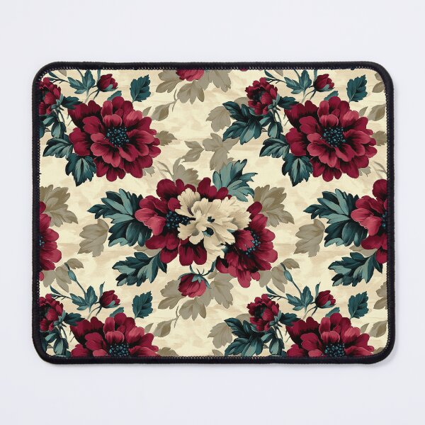 Item preview, Vintage Burgundy Flowers Pattern designed and sold by sheprint.