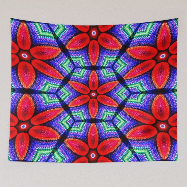 Item preview, Red Fabrics Flowers Pattern designed and sold by Patternflower.
