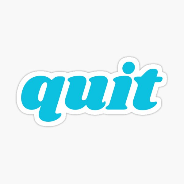 Item preview, quit, Blue Font designed and sold by RedParker.