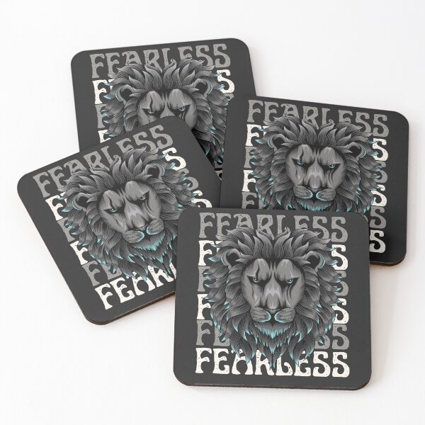 Item preview, Fearless Lion Head Graphic – Bold Motivational Animal Art designed and sold by hexaprint.