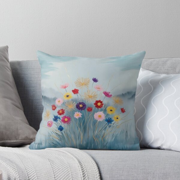 Artikelvorschau, Helle bunte Blumen mit blauem Himmel entworfen und verkauft von IrisAndIvy.