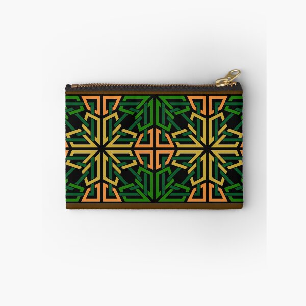 Item preview, Green and Orange Intertwined Knot Pattern Design designed and sold by Tarjiart.
