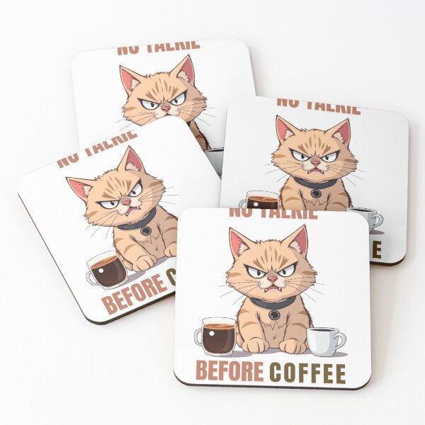 Item preview,  No talkie before coffee designed and sold by Brain shot.