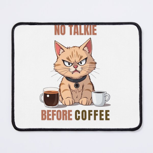 Item preview,  No talkie before coffee designed and sold by Brain shot.