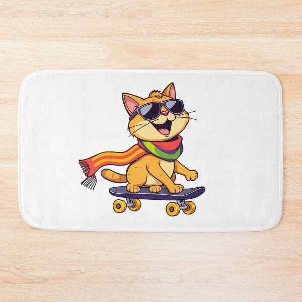Item preview, Cool Cat on Wheels designed and sold by DaniArtDesign81.