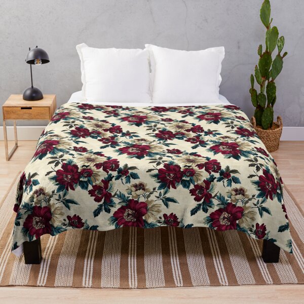 Item preview, Vintage Burgundy Floral Pattern designed and sold by sheprint.
