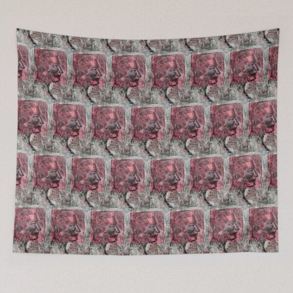 Item preview, Etching man pink, pattern designed and sold by Nickdavisinghe.
