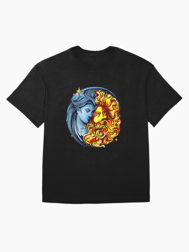 Thumbnail 3 of 7, Oversized T-Shirt, Sun God and Moon Goddess designed and sold by hjalte81.