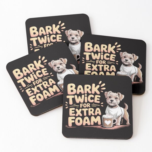 Item preview, Cappuccino Assassino – Bark Twice for Extra Foam designed and sold by Slavicsoul.