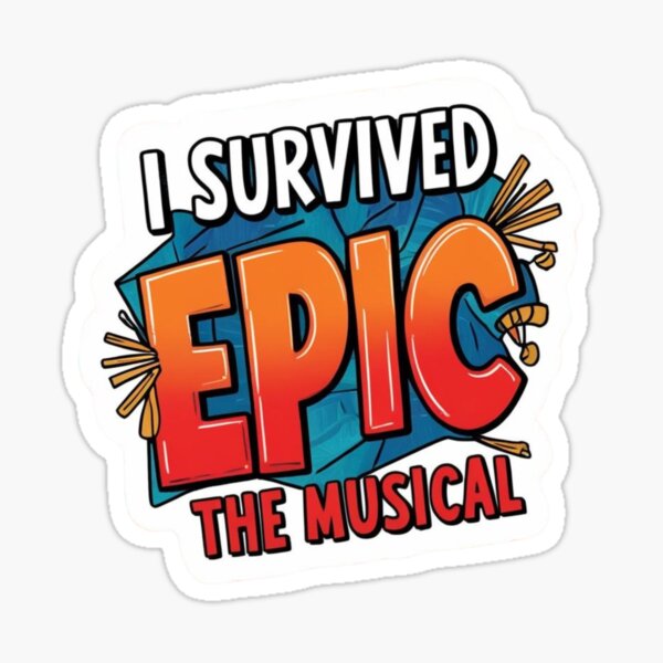 Vista previa del artículo con la obra «Sobreviví a Epic, el musical», diseñado y vendido por shawkiabassi.