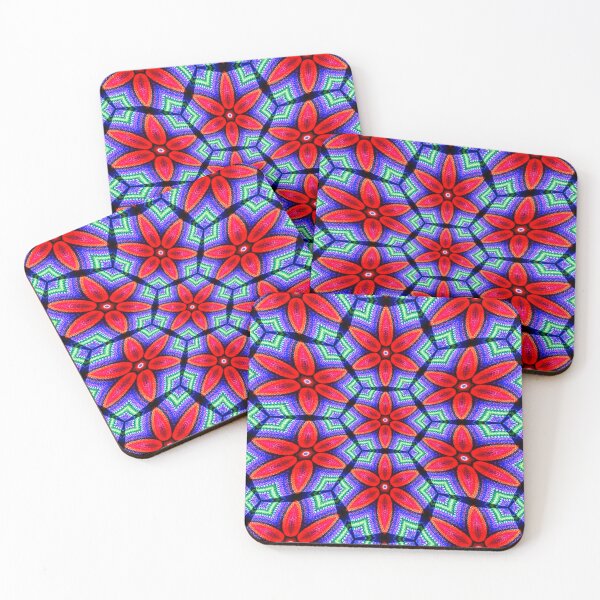 Item preview, Red Fabrics Flowers Pattern designed and sold by Patternflower.