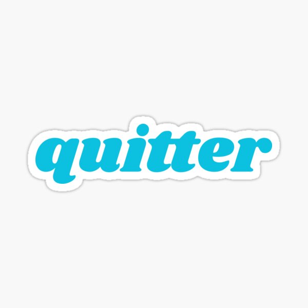 Item preview, quitter, Blue Font designed and sold by RedParker.
