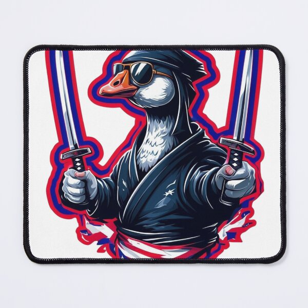 Item preview, Ninja Goose with Swords and Sunglasses Aestetic, Trendy,Reloaded, Viral Drop 2025 designed and sold by Imaginarium of Chaos falcon88 .
