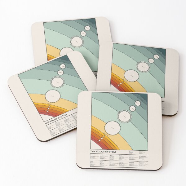 Item preview, The Solar System Vibrant Info-graphic Chart designed and sold by archetype prints.