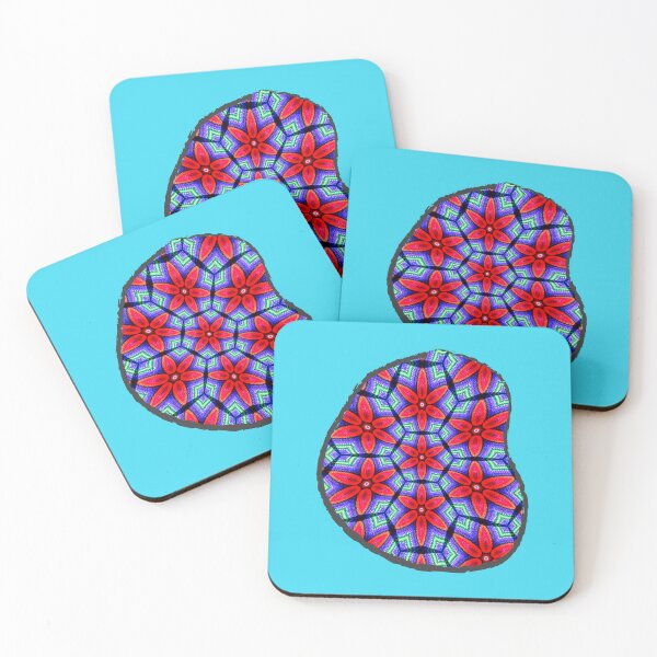Item preview, Red Fabrics Flowers Pattern designed and sold by Patternflower.