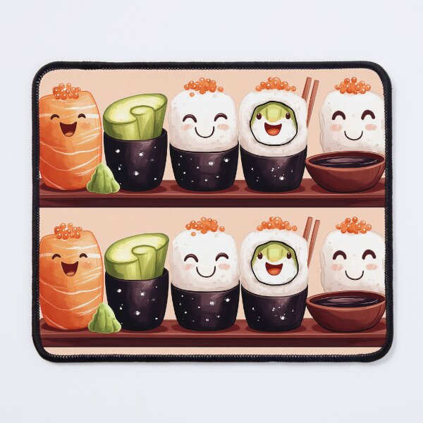 Item preview, Happy sushi rolls designed and sold by SissiTer-Art.