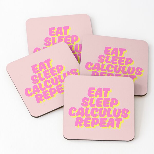 Item preview, eat sleep calculus repeat (pink ) designed and sold by PattaZone.