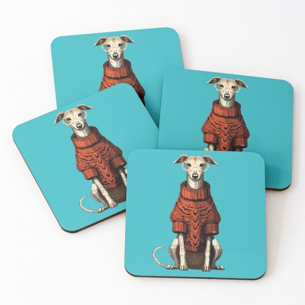 Item preview, Whippet in a Jumper – Funny Dog Lover Gift, Retro Whippet Art for Sighthound Fans designed and sold by krisevansart.