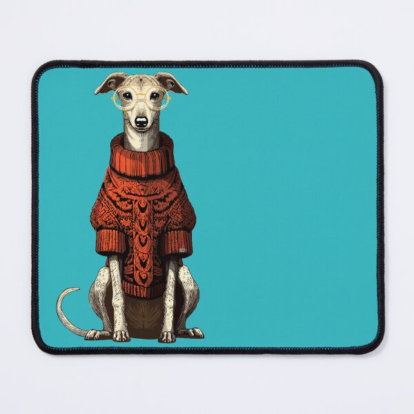 Item preview, Whippet in a Jumper – Funny Dog Lover Gift, Retro Whippet Art for Sighthound Fans designed and sold by krisevansart.