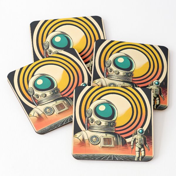 Item preview, Mid Century Space Age Martini Space Travel Astronaut  Coordinates designed and sold by Lee Hiller Designs.