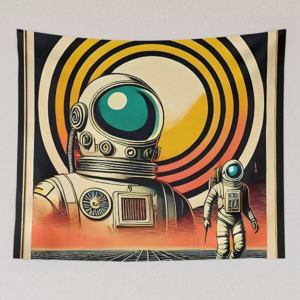 Item preview, Mid Century Space Age Martini Space Travel Astronaut  Coordinates designed and sold by Lee Hiller Designs.