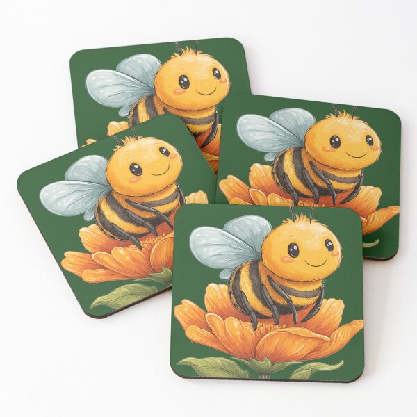Item preview, Bee sitting on the flower designed and sold by SissiTer-Art.