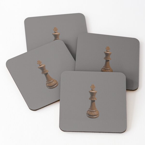 Item preview, Chess king black made of wood designed and sold by trepiu.