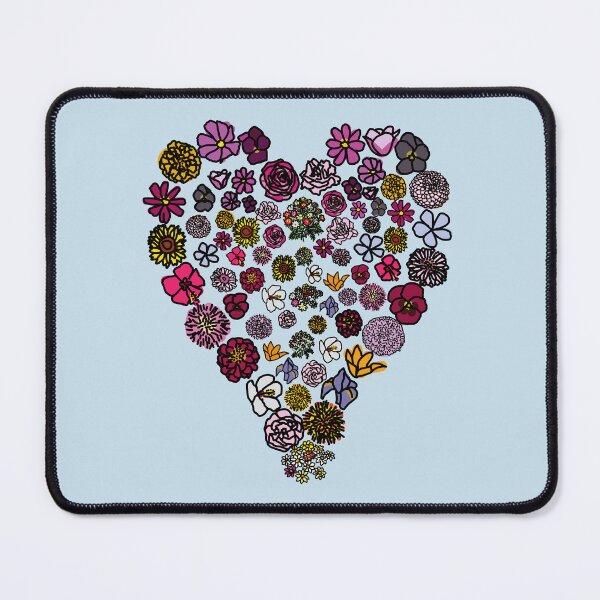 Item preview, Floral Heart of Flowers Color Drawing designed and sold by ellenhenry.