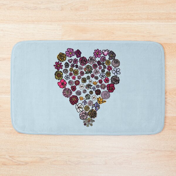 Item preview, Floral Heart of Flowers Color Drawing designed and sold by ellenhenry.
