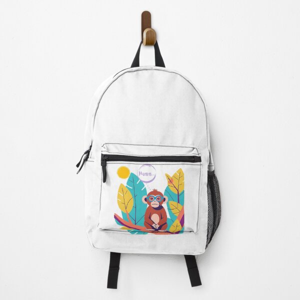 Item preview, Thinking Monkey – Colorful Cartoon Jungle Design designed and sold by Apexwear .