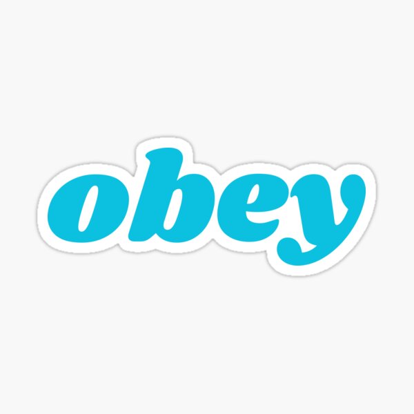 Item preview, obey, Blue Font designed and sold by RedParker.