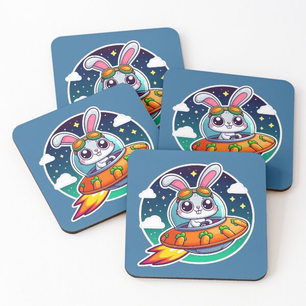 Item preview, UFO Cute Bunny designed and sold by ArtistEmbrace.