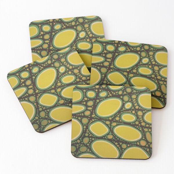 Item preview, Neurographic design in green and gold designed and sold by KDollKreations.