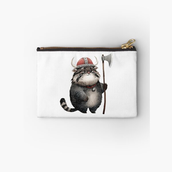 Item preview, Watercolor pallas cat | viking cat | Pirate kitty | Otocolobus manul | Grey Cat | nordic cat 10 designed and sold by Yaremchuk.