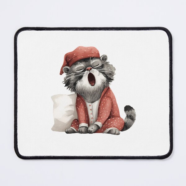 Item preview, Watercolor pallas cat | Sleepy Kitty | Relaxed Cat | Otocolobus manul | Grey Cat | Nap Time 11 designed and sold by Yaremchuk.