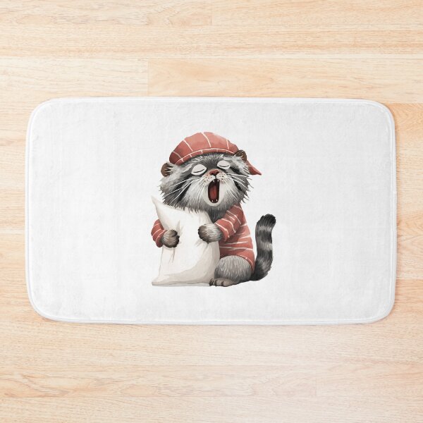Item preview, Watercolor pallas cat | Sleepy Kitty | Relaxed Cat | Otocolobus manul | Nap Time | Grey Cat 12 designed and sold by Yaremchuk.