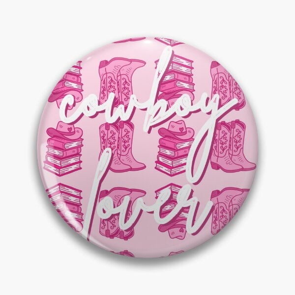Item preview, “Cowboy Lover” Pink – Bookish Western Aesthetic Wall Art designed and sold by Blushing with Shelby.
