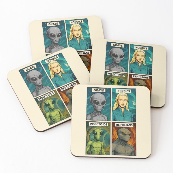 Item preview, Alien Species - Grays, Nordics, Insectoids, and Reptilians designed and sold by NatIntrovertSoc.