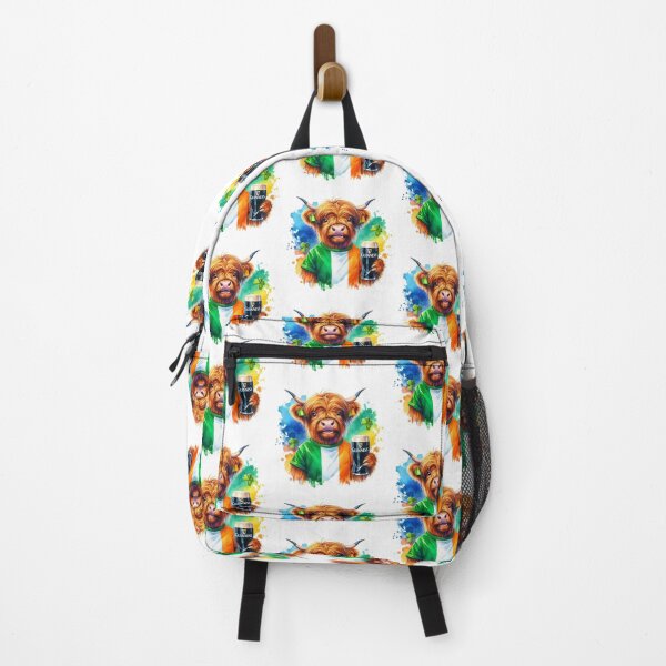 Item preview, Scottish Highland Cow in Ireland Colorful Watercolor designed and sold by MaedK.