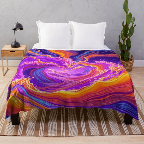 Item preview, Vibrant Abstract Dreamscape – Flood of colors meets dynamic forms in surreal harmony designed and sold by FotoworldEdel.