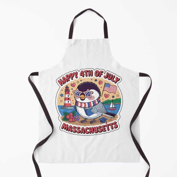 Item preview, Massachusetts 4th of July Cute Chickadee Sticker | Retro Patriotic Design designed and sold by Nuist25.