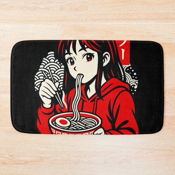 Item preview, Cool anime girl eating ramen designed and sold by Neonyx2020.