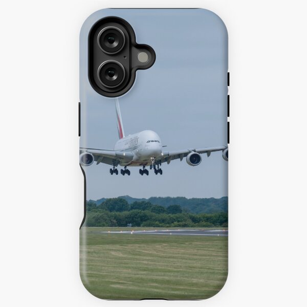 MAN from DXB Emirates Airbus A380-861 iPhone Tough Case