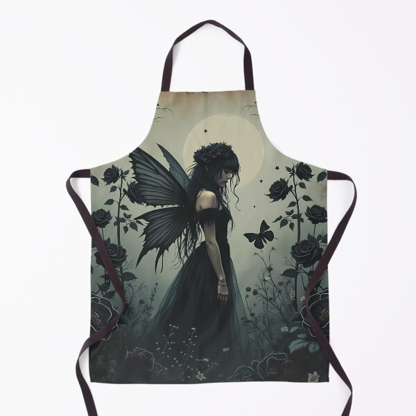 Item preview, Dark fairy and black roses - gothic floral winged girl fairycore aesthetic designed and sold by Fantasy Cache.