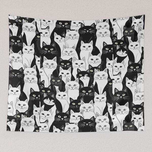 Item preview, Tuxedo Cat Pattern  designed and sold by teedesigndaily.