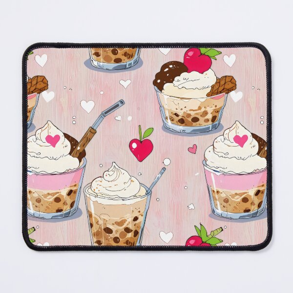 Item preview, Ice cream Coffee Seamless Pattern designed and sold by DemureArtsy.
