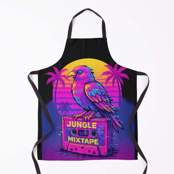 Item preview, Jungle Mixtape – Glitch Parrot Beats Tee  designed and sold by Laugh & Rewind .