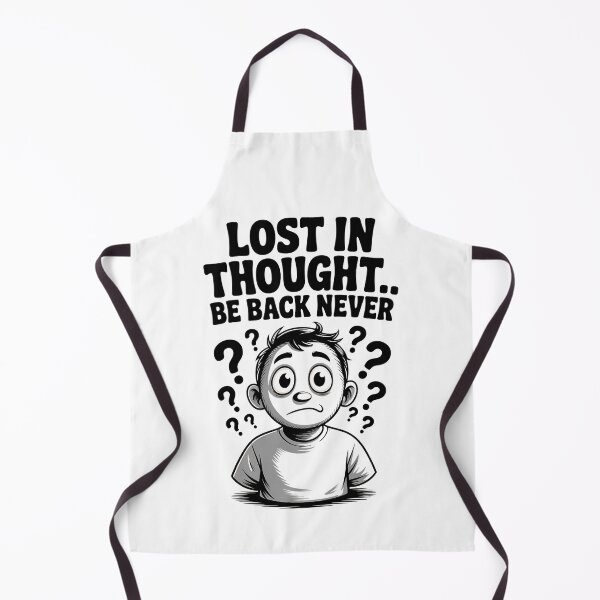 Item preview, Lost in Thought Be Back Never Funny Confused Look designed and sold by Taans-Creation.